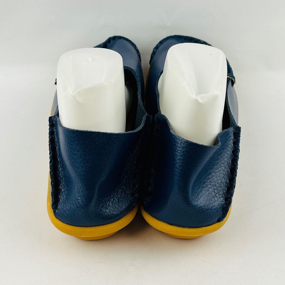 Womens 12 VenusCelia Loafers Navy Leather Natural Comfort Walking Slip On Shoes - Picture 5 of 10
